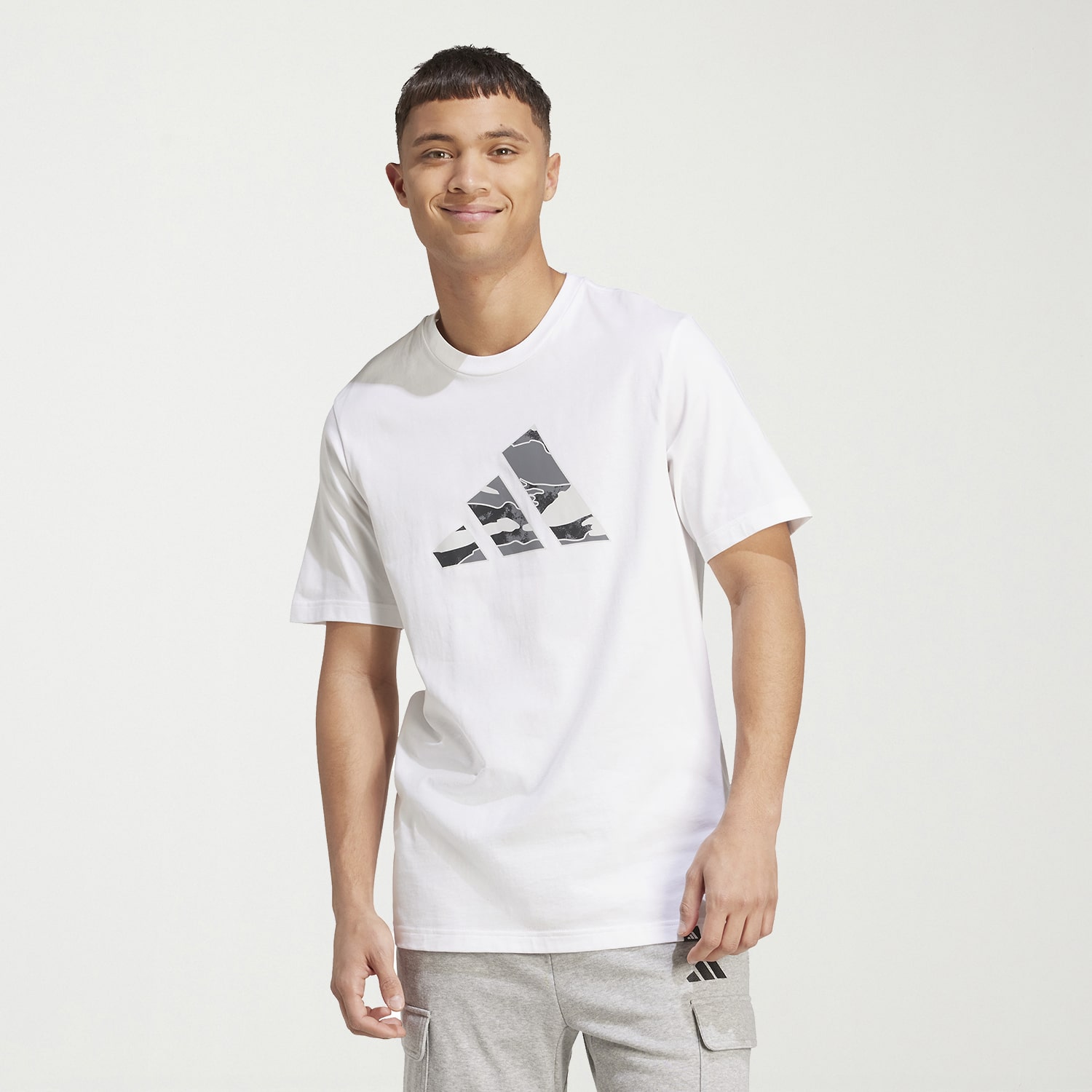 adidas Mens Crew Neck Short Sleeve Regular Fit Graphic T-Shirt