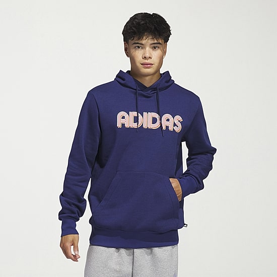 adidas Mens Long Sleeve Fleece Active Hoodie