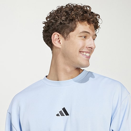 adidas Feel Cozy Mens Crew Neck Long Sleeve Sweatshirt
