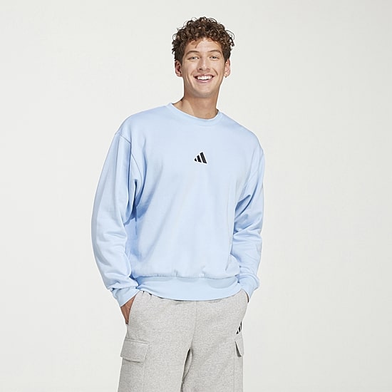 adidas Feel Cozy Mens Crew Neck Long Sleeve Sweatshirt