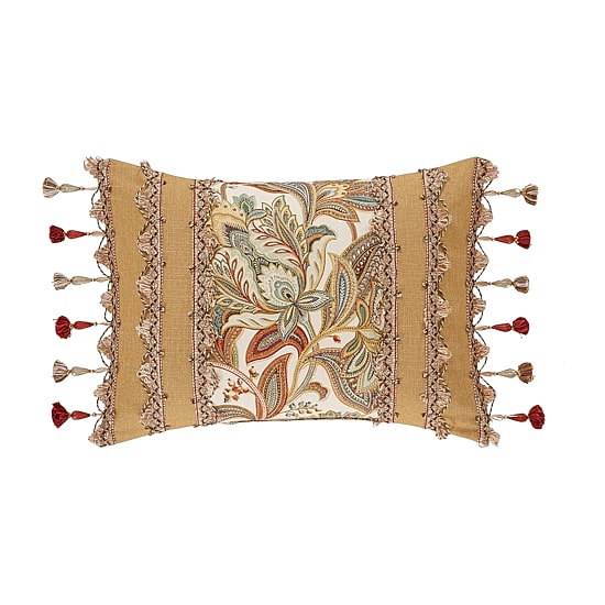 Five Queens Court August Rectangular Throw Pillow