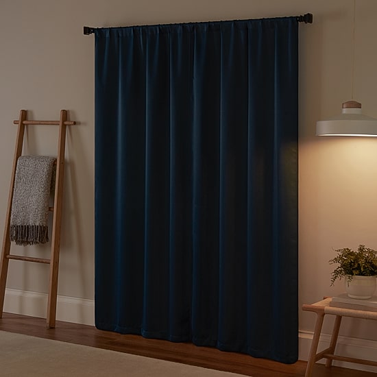 Eclipse Darrell Rod Pocket Blackout Single Curtain Panel