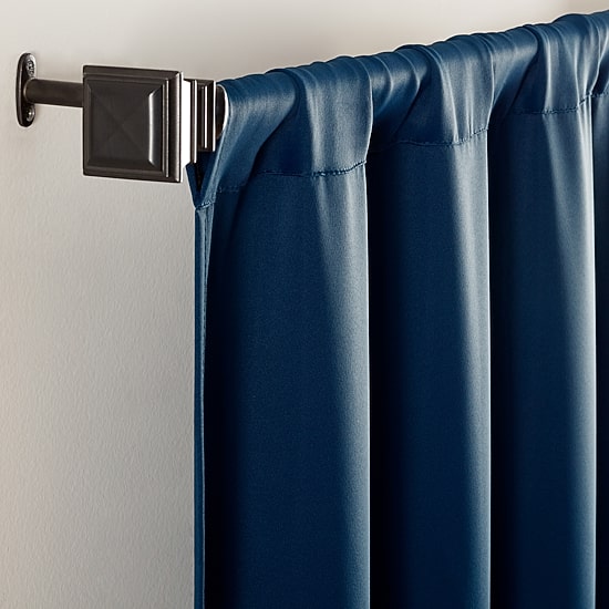 Eclipse Darrell Rod Pocket Blackout Single Curtain Panel