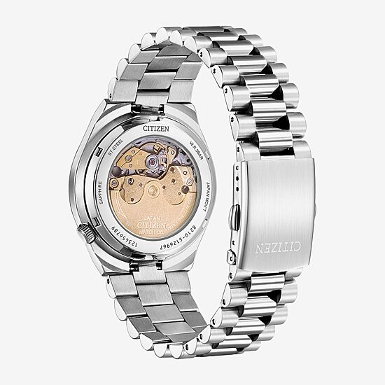 Citizen Tsuyosa Mens Automatic Silver Tone Stainless Steel Bracelet Watch Nj0151-53m
