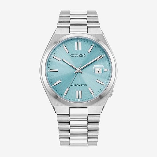 Citizen Tsuyosa Mens Automatic Silver Tone Stainless Steel Bracelet Watch Nj0151-53m