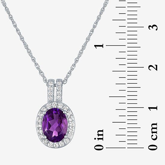 Womens Genuine Purple Amethyst Sterling Silver 3-pc. Jewelry Set