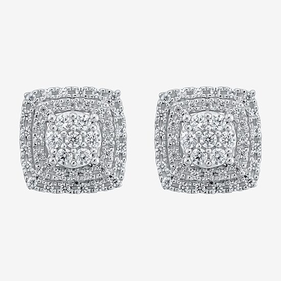Diamond Blossom Womens 1 CT. T.W. Natural White Diamond 10K Gold 2-pc. Jewelry Set