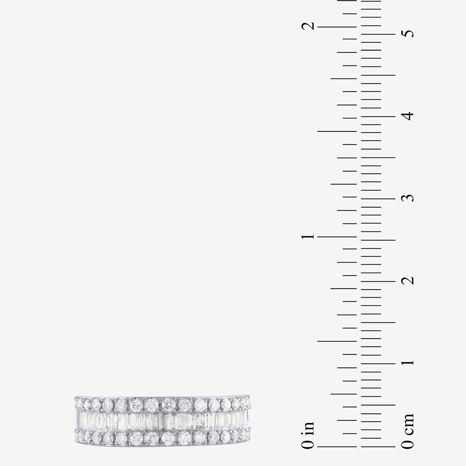 Womens 2.5MM 1 CT. T.W. Natural White Diamond 14K Gold Anniversary Wedding Band