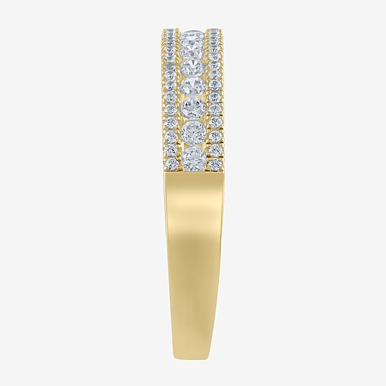 Womens 1/2 CT. T.W. Natural White Diamond 14K Gold Anniversary Wedding Band
