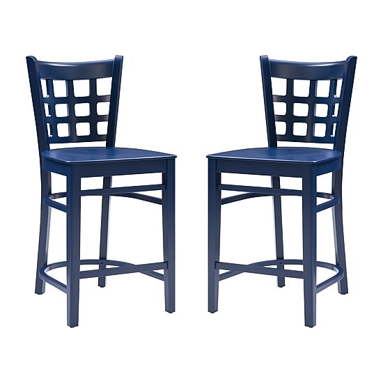 Linon Lashley 2-pc. Counter Height Bar Stool