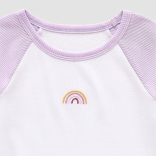 Okie Dokie Toddler & Little Girls Crew Neck Short Sleeve Regular Fit Graphic T-Shirt