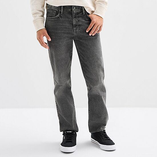 Arizona Mens Stretch Fabric Straight Leg Jean