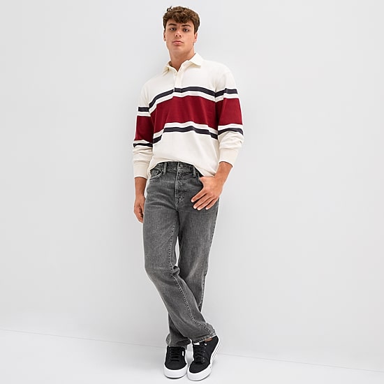 Arizona Mens Stretch Fabric Straight Leg Jean