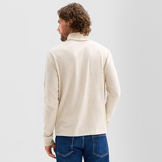 mutual weave Mens Long Sleeve Regular Fit Turtleneck