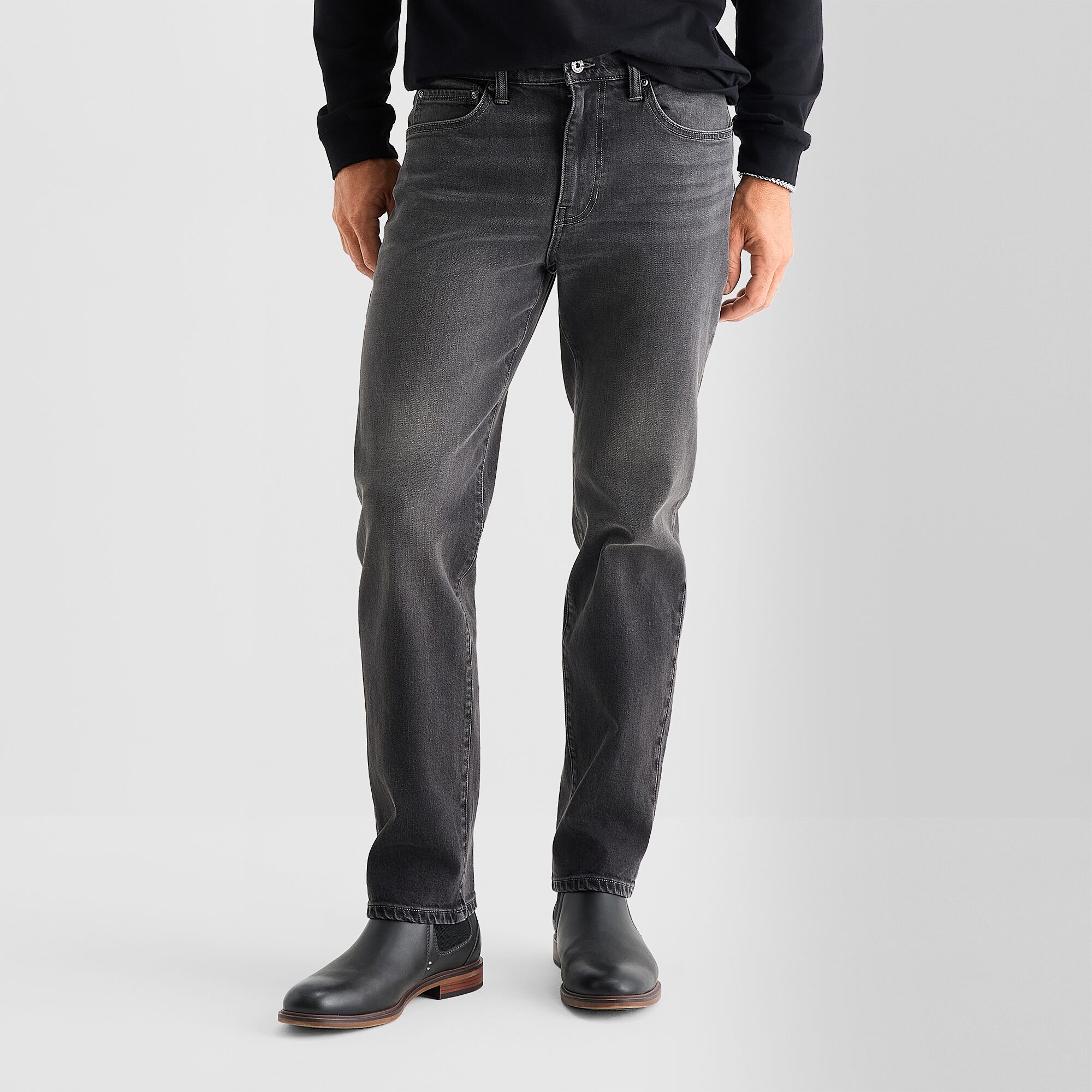 mutual weave Mens Straight Leg Relaxed Fit Jean