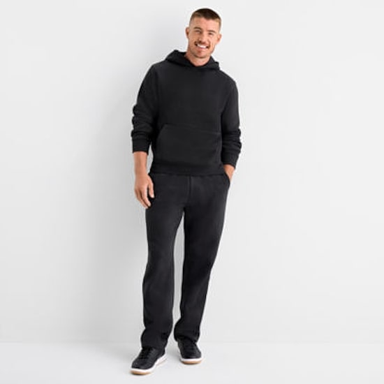 Xersion Quick Dry Cotton Blend Fleece Mens Long Sleeve Fleece Active Hoodie