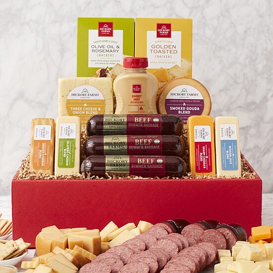 Hickory Farms Party Favorites Gift Box Set