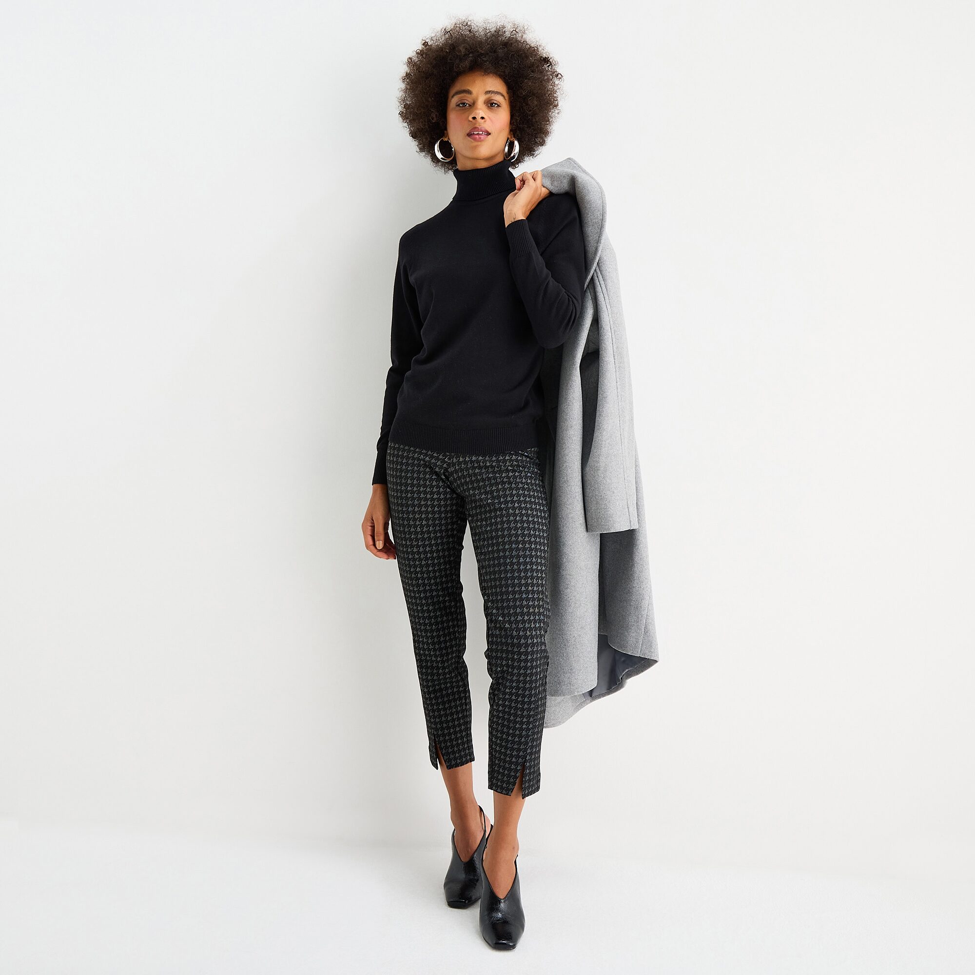 Worthington Womens Turtleneck Long Sleeve Pullover Sweater