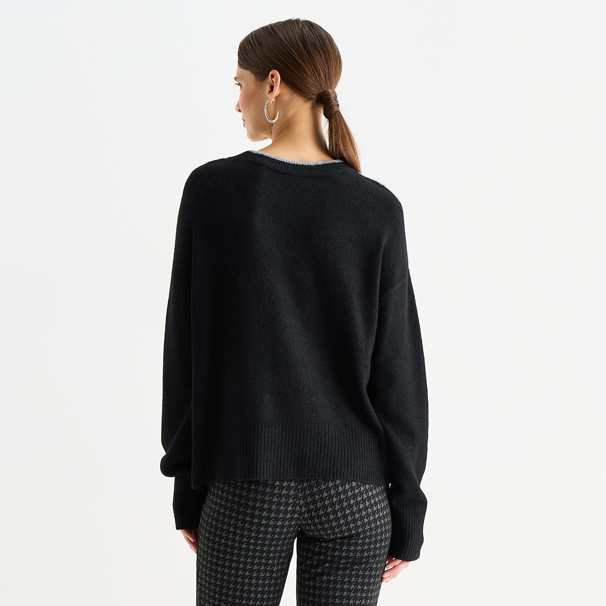 Worthington Womens Crew Neck Long Sleeve Pullover Sweater