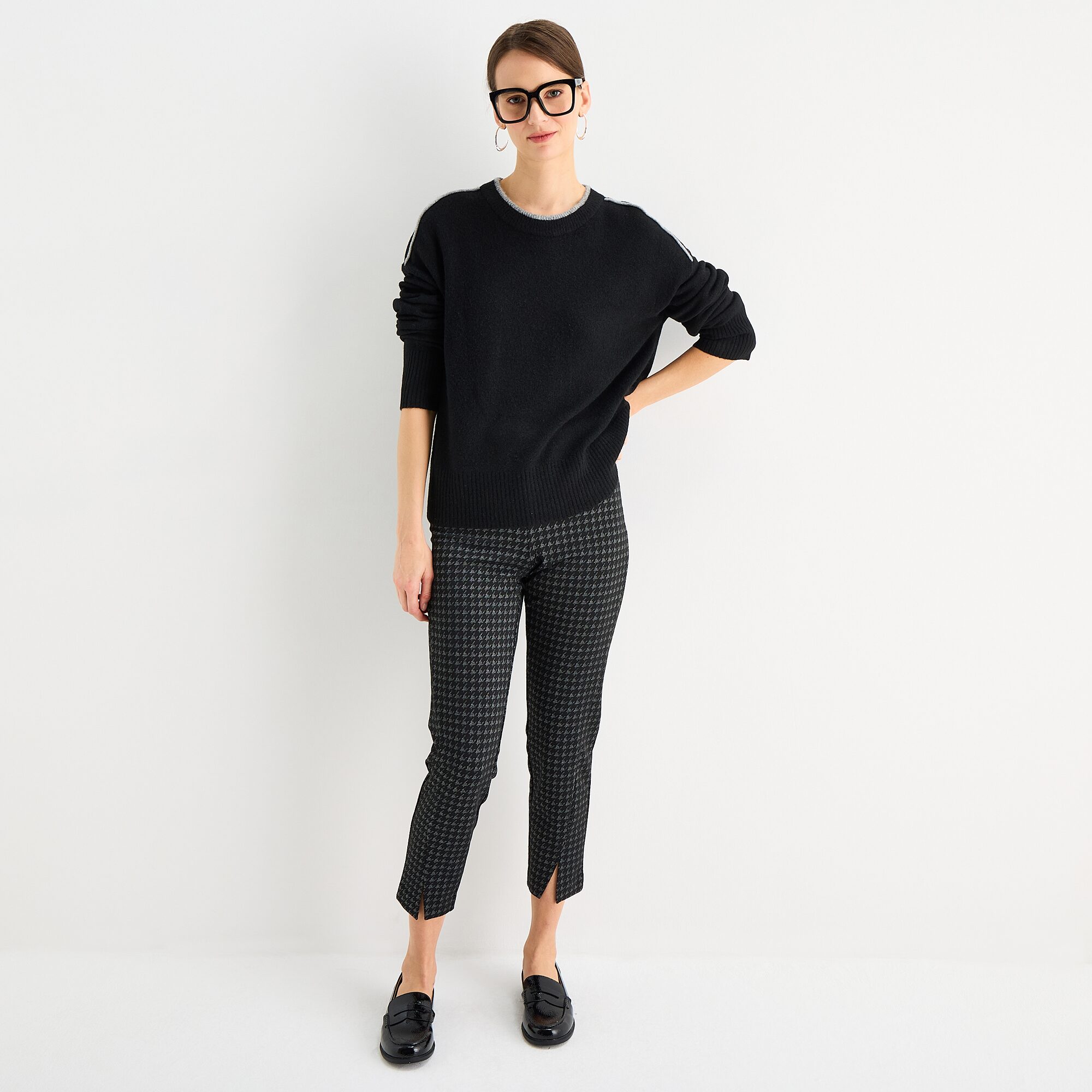 Worthington Womens Crew Neck Long Sleeve Pullover Sweater