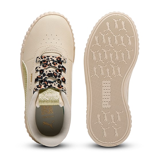 PUMA Carina 3.0 Cheetah Glitz Little Kid Girls Sneakers