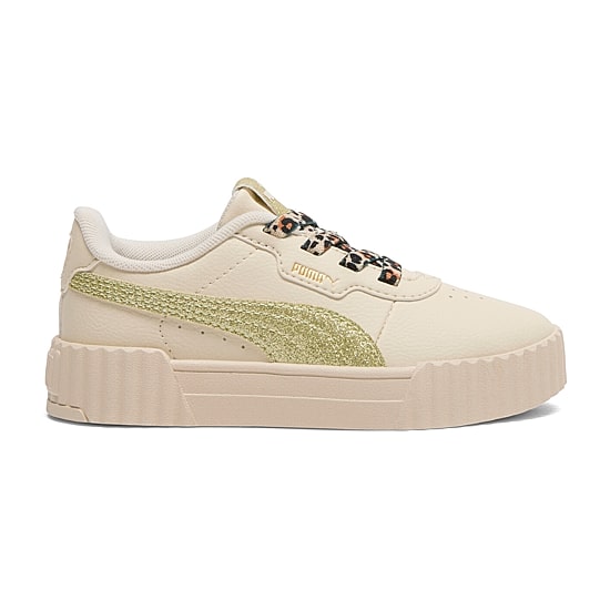 PUMA Carina 3.0 Cheetah Glitz Little Kid Girls Sneakers
