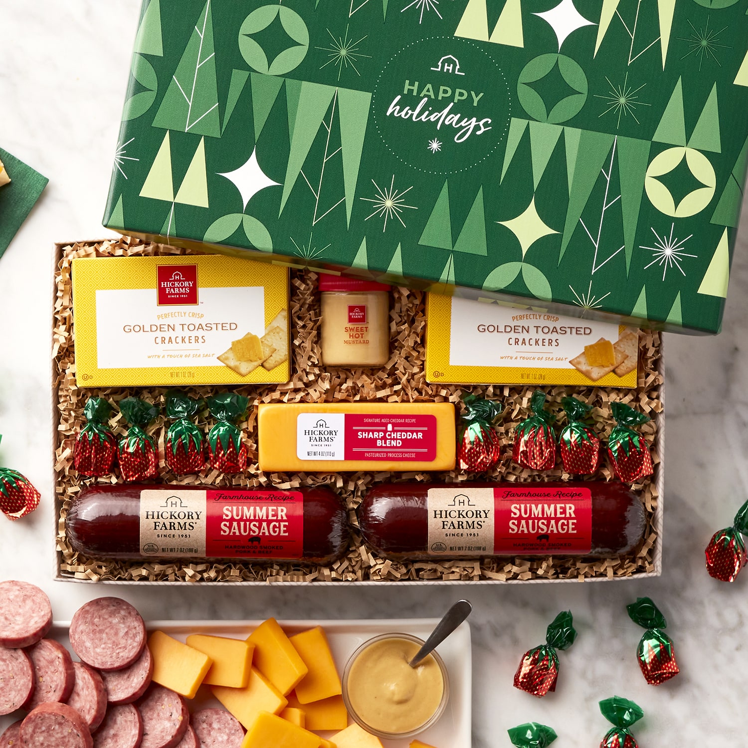 Hickory Farms Holiday Savory Farmhouse Gift Box Set