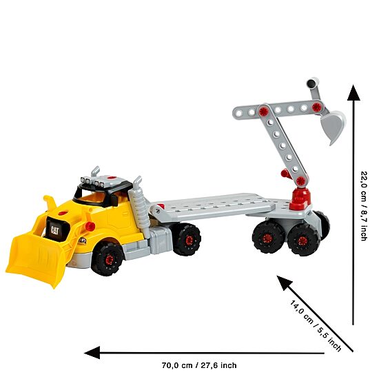 CAT Screw Truck Set 96-pc. Toy Playset