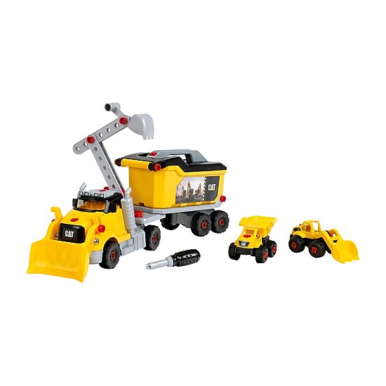 CAT Screw Truck Set 96-pc. Toy Playset
