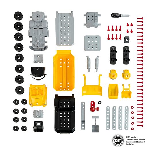 CAT Screw Truck Set 96-pc. Toy Playset