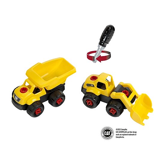 CAT Screw Truck Set 96-pc. Toy Playset