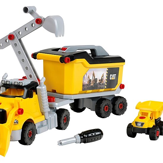CAT Screw Truck Set 96-pc. Toy Playset