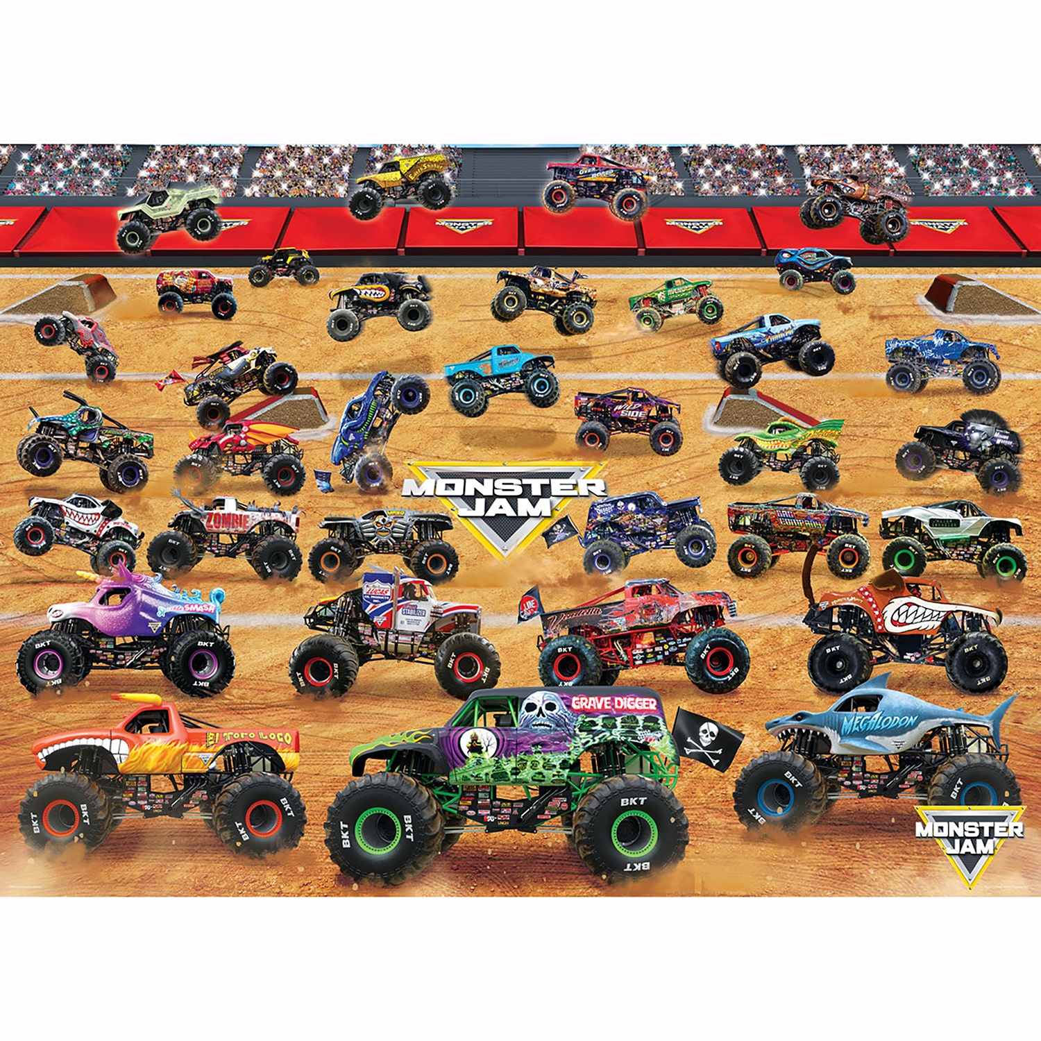 Eurographics Inc Monster Jam 1000 Piece Puzzle 1000-pc. Puzzle