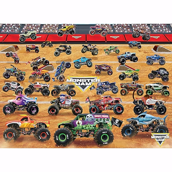 Eurographics Inc Monster Jam 1000 Piece Puzzle 1000-pc. Puzzle