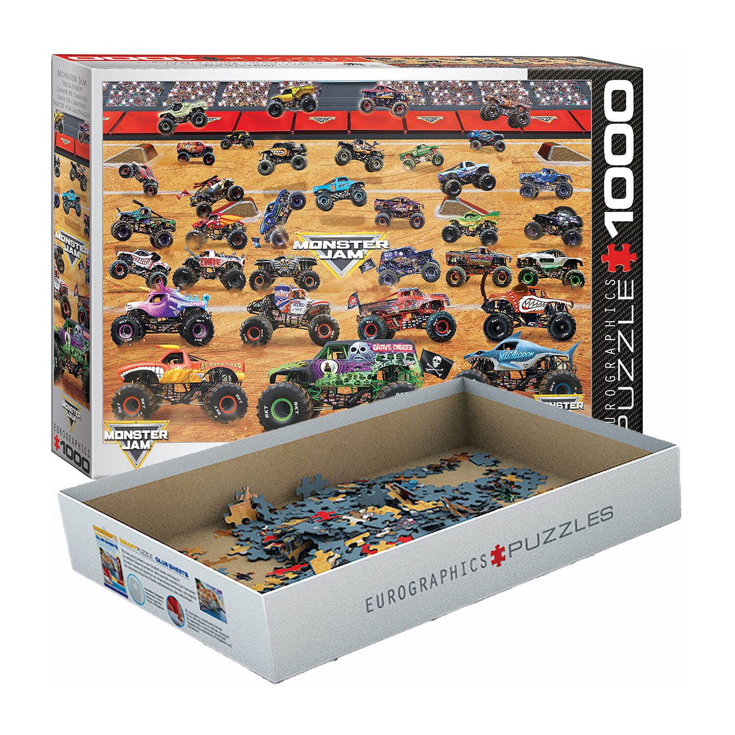 Eurographics Inc Monster Jam 1000 Piece Puzzle 1000-pc. Puzzle