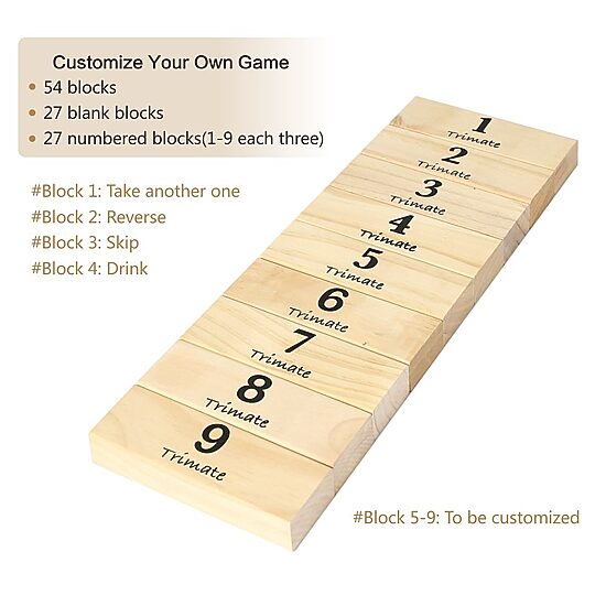 Trimate Toppling Tower Building Blocks