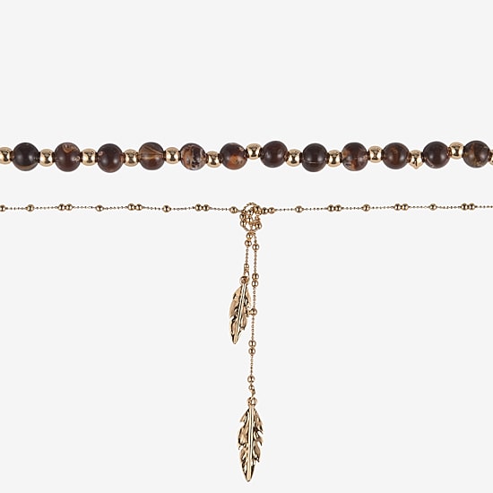 Mixit Gold Tone Womens 2-pc. Necklace Set