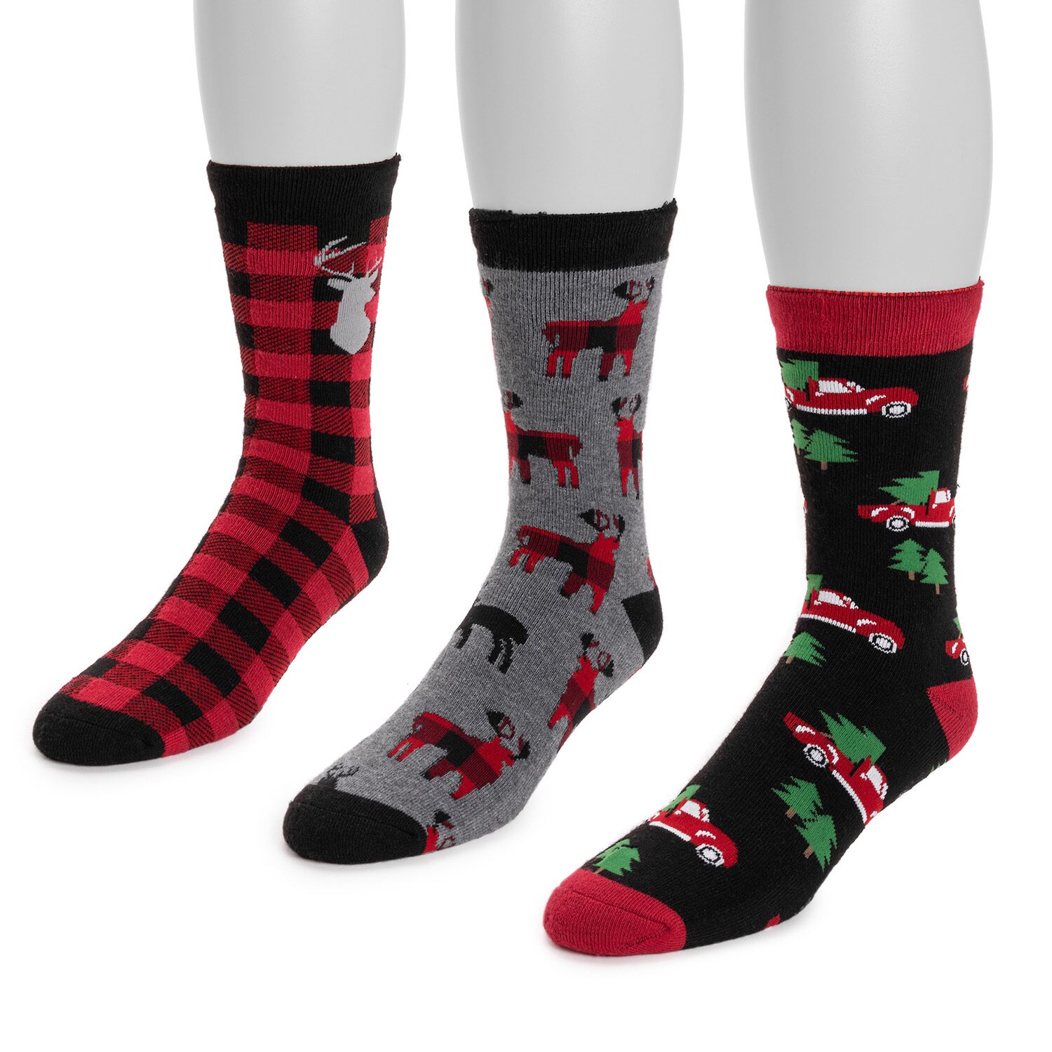 Muk Luks Novelty Mens Crew Socks