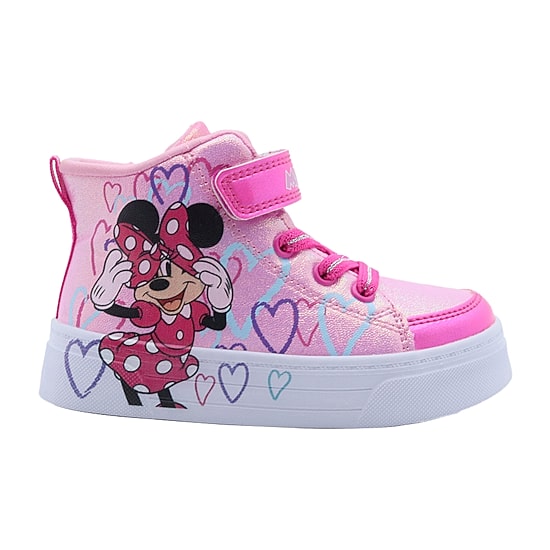 Disney Minnie High Top Toddler Girls Minnie Mouse Sneakers, Color