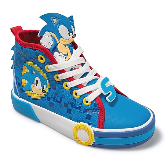 Ground Up Sonic High Top Little & Big Kid Boys Sonic the Hedgehog Sneakers