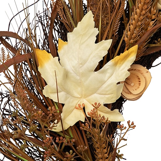 Northlight 24" Cattail And Wheat Twig Wreath