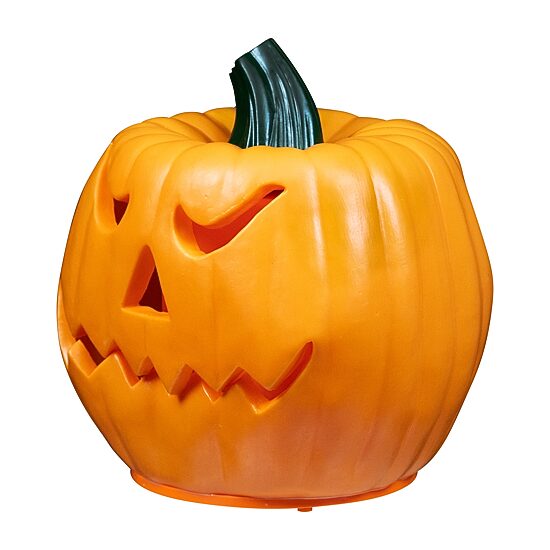 9.75'' Orange and Green Animated Double-Sided Pumpkin Halloween Decor