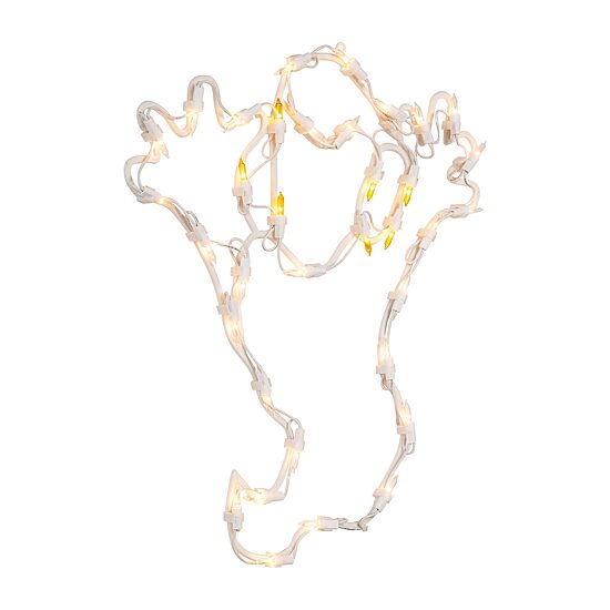 15'' Lighted Ghost Halloween Double Sided Window Silhouette Decoration
