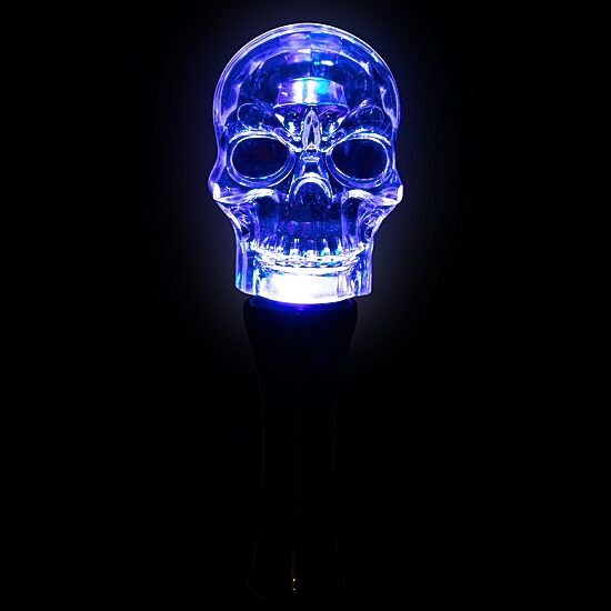 9'' LED Transparent Multi-Function Halloween Skull Light