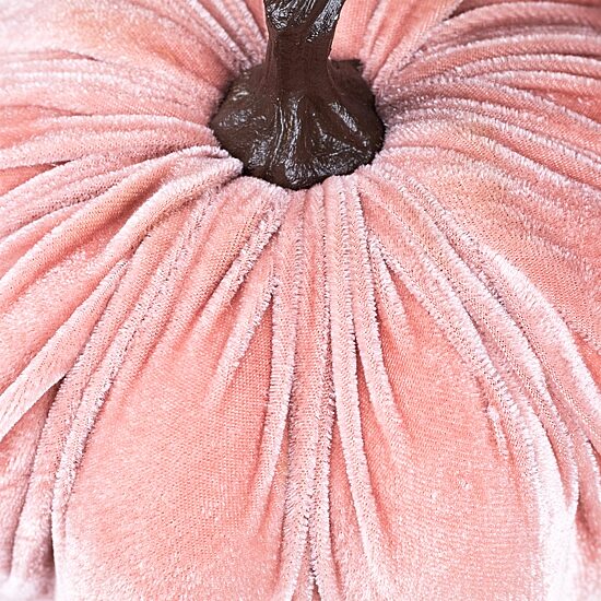 Northlight 6.25" Pink Velour Pumpkin Fall Harvest Thanksgiving Tabletop Decor