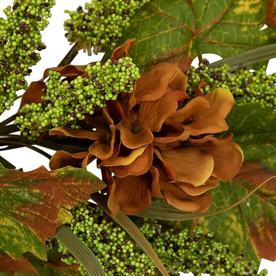 Northlight 5ft Flowers With Wheat Unlit Indoor Garland