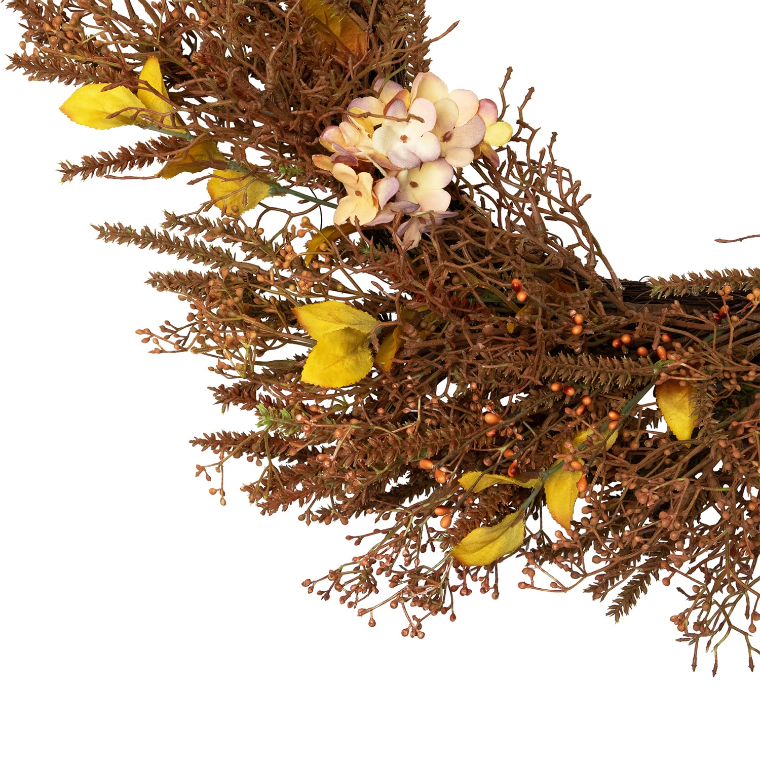 Northlight 32in Brown Fall Grass Unlit Wreath