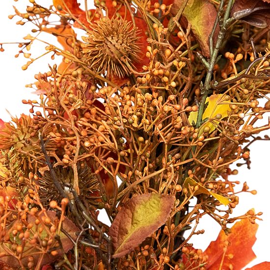 Northlight 24in Maple Leaf And Berry Unlit Wreath