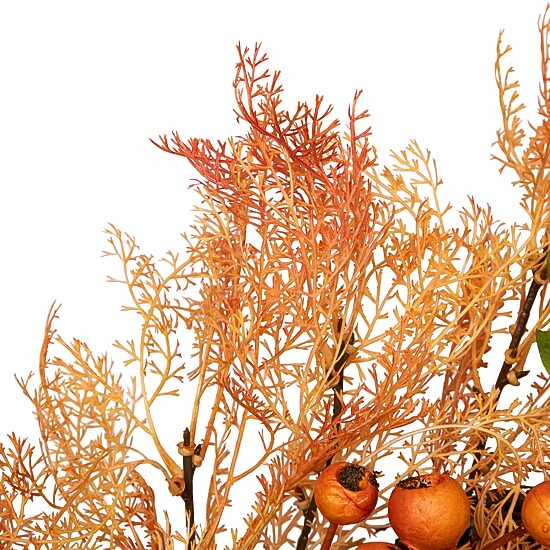 Northlight 24in Yellow And Orange Berry Unlit Wreath