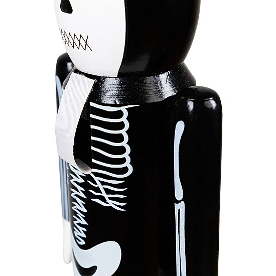 Northlight 14in Black And White Skeleton Wood Nutcracker